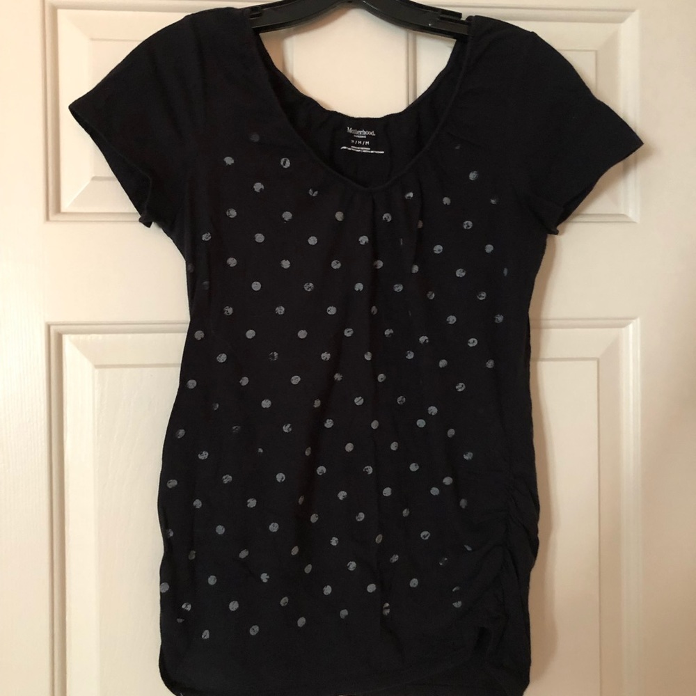 Motherhood maternity polka dot T-shirt